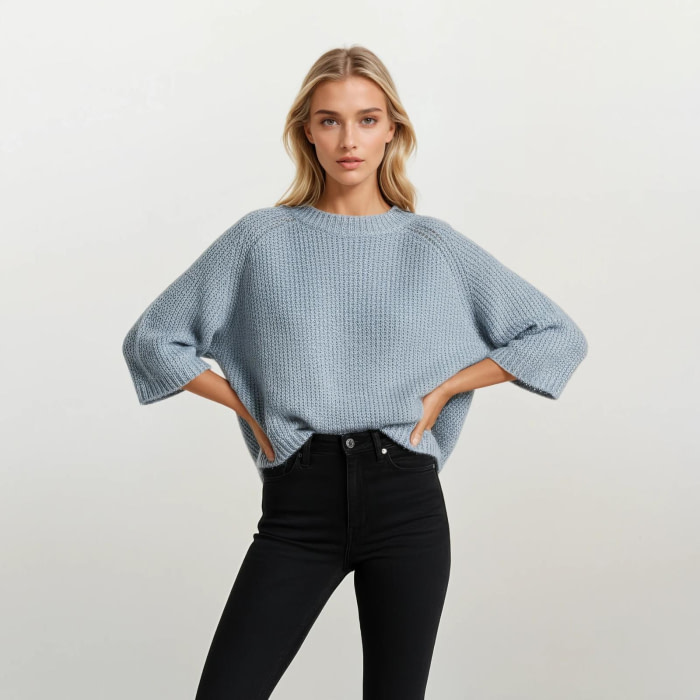 KOCCA jersey en mohair azul cielo - 3