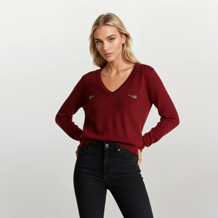 KOCCA jersey rojo con bolsillo con cadena - 4