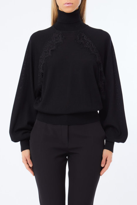 LIU·JO jersey negro con encaje