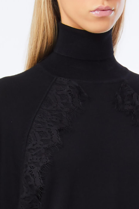LIU·JO jersey negro con encaje - 3