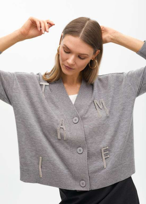 LOLA CASADEMUNT by Maite chaqueta gris con "M"  en aplicaciones - 3
