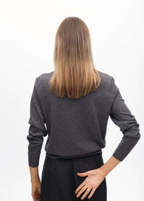LOLA CASADEMUNT by Maite jersey gris con piedras - 10