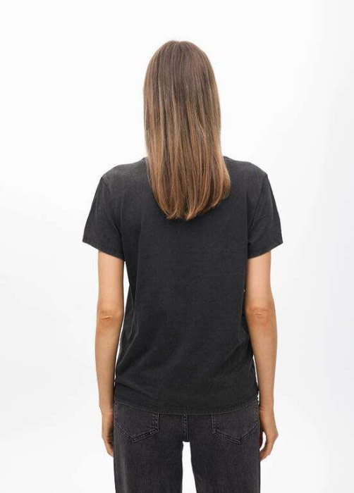 LOLA CASADEMUNT by Maite camiseta manga corta gris "FREE SOUL" - 4
