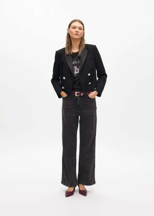 LOLA CASADEMUNT by Maite camiseta manga corta gris "FREE SOUL" - 6