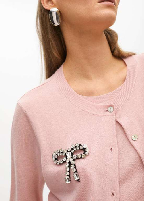 LOLA CASADEMUNT by Maite chaqueta con jersey color rosa - 3