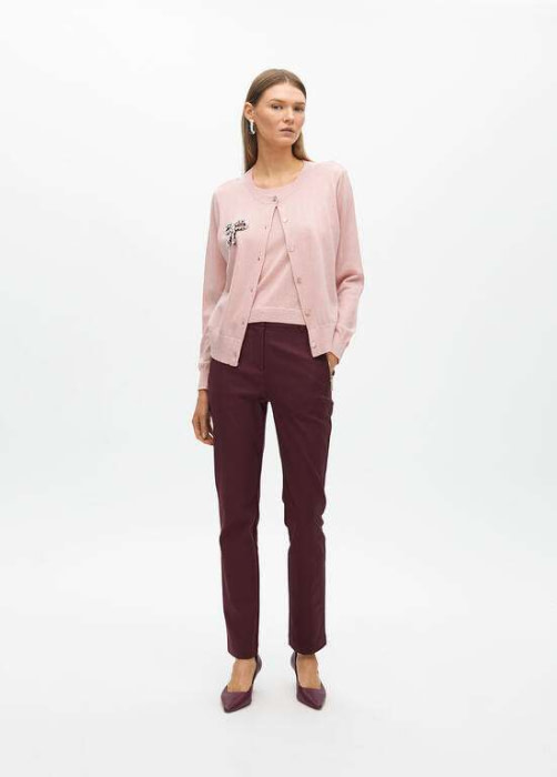 LOLA CASADEMUNT by Maite chaqueta con jersey color rosa - 5