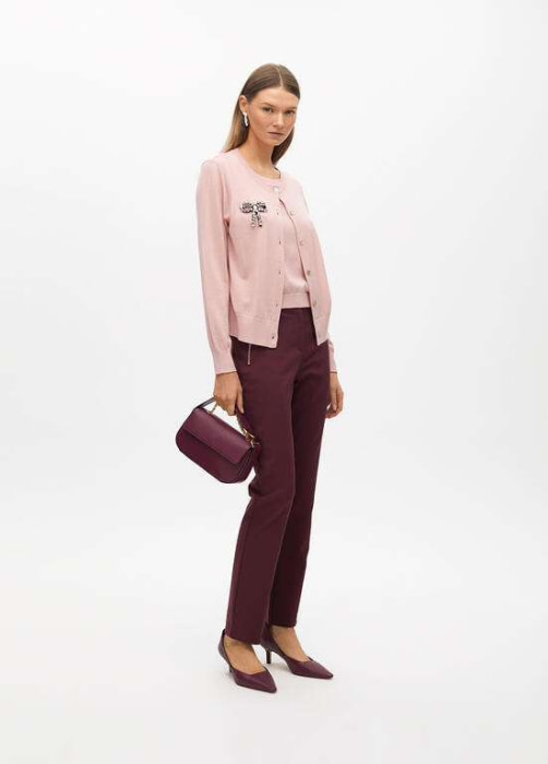 LOLA CASADEMUNT by Maite chaqueta con jersey color rosa - 6
