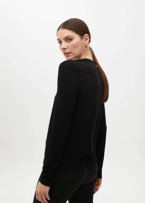 LOLA CASADEMUNT by Maite camiseta con paillet  negro - 5