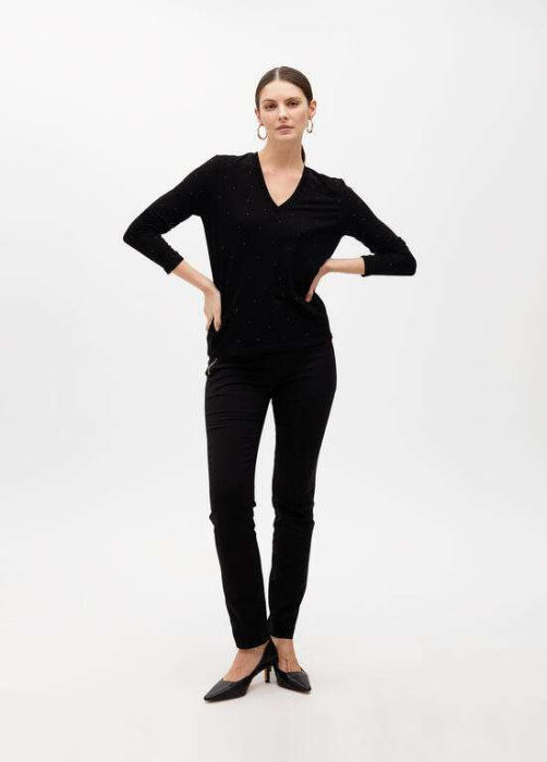 LOLA CASADEMUNT by Maite camiseta con paillet  negro - 6