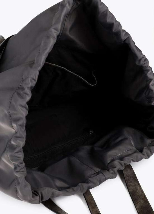 LOLA CASADEMUNT shopper piel desgastada gris - 5