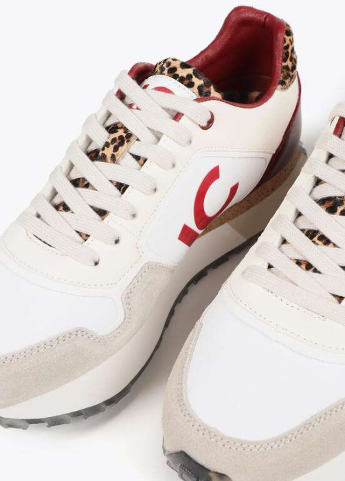 LOLA CASADEMUNT sneaker con vivos en granate - 7