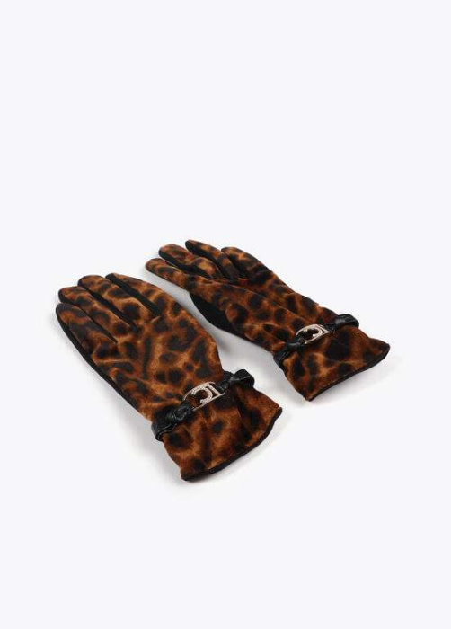 LOLA CASADEMUNT guantes en animal print - 3