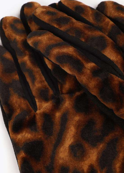 LOLA CASADEMUNT guantes en animal print - 5