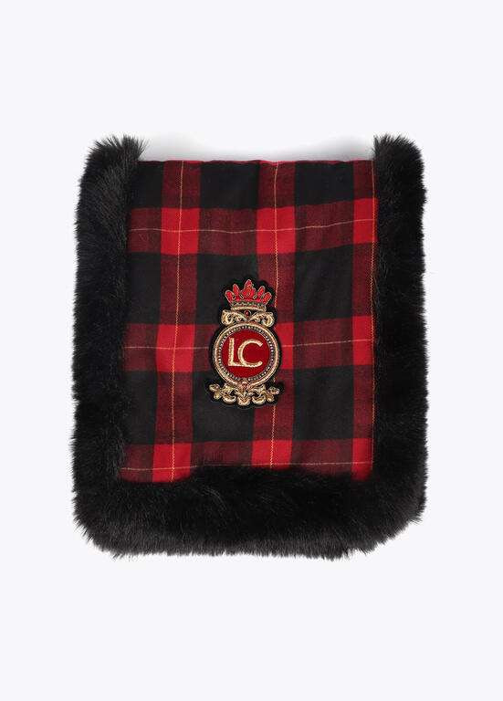 LOLA CASADEMUNT bufanda tartán rojo