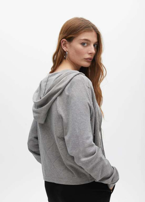 LOLA CASADEMUNT chaqueta gris con pedrería - 2