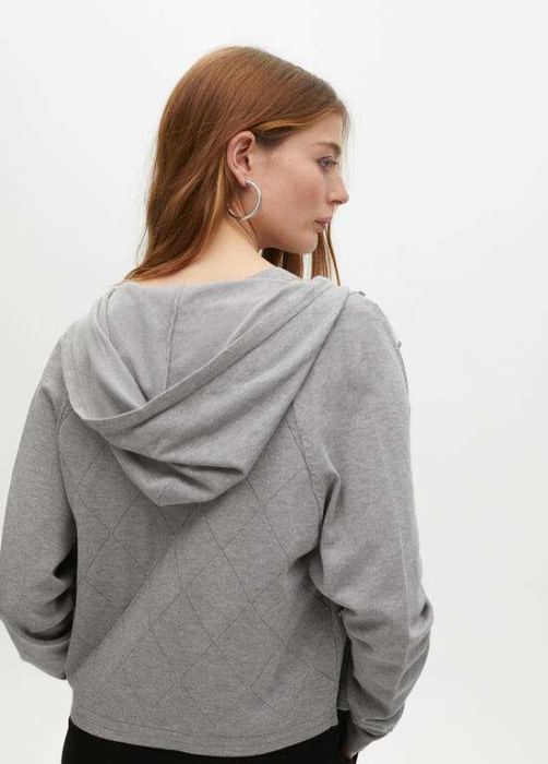 LOLA CASADEMUNT chaqueta gris con pedrería - 3