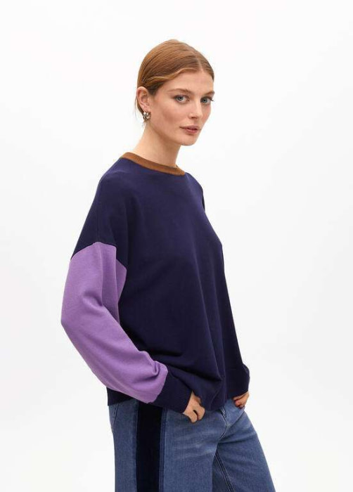 LOLA CASADEMUNT jersey tricolor azul - 3