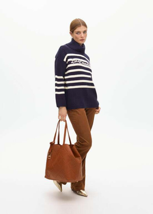LOLA CASADEMUNT jersey oversize marinero con logo - 8