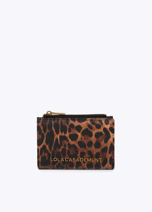 LOLA CASADEMUNT monedero en animal print - 1