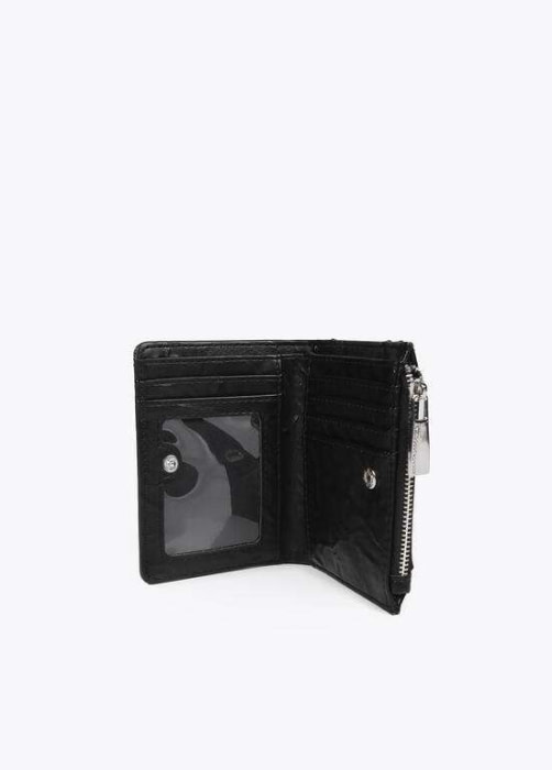 LOLA CASADEMUNT monedero piel arrugada negro - 5