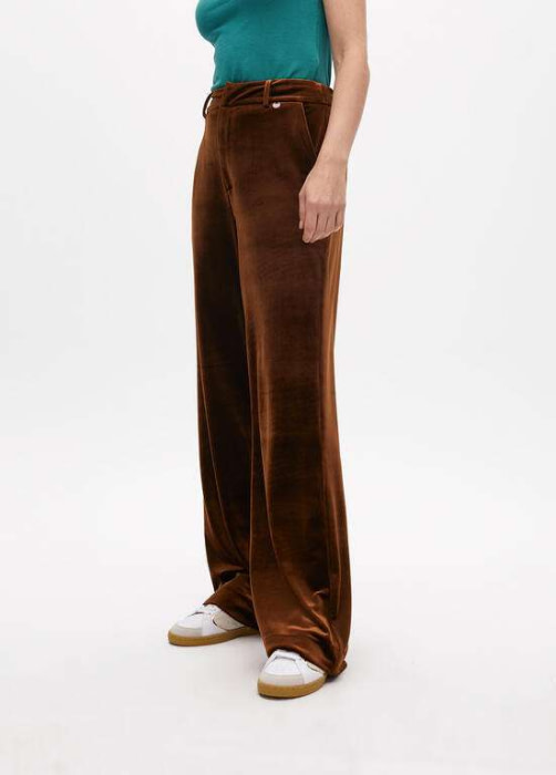 LOLA CASADEMUNT pantalón en terciopelo marrón - 2