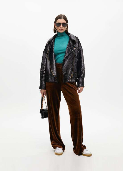 LOLA CASADEMUNT pantalón en terciopelo marrón - 7