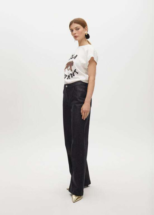 LOLA CASADEMUNT camiseta manga corta blanca con  logo - 7