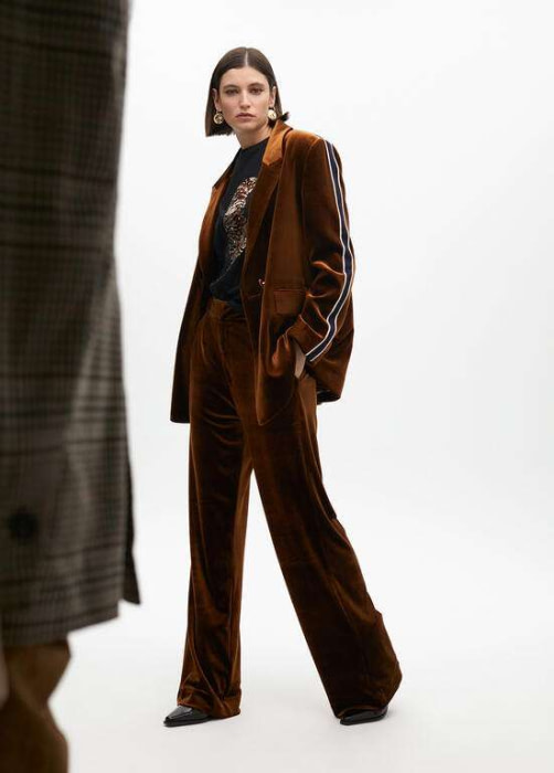 LOLA CASADEMUNT camiseta manga corta negra con  tigre en paillette - 7