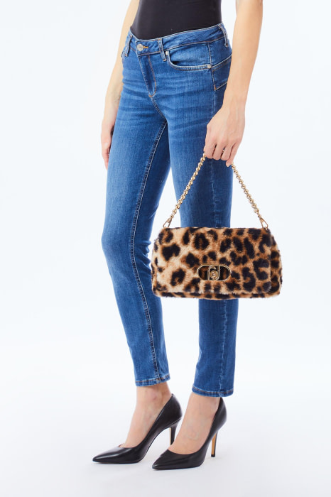 LIU·JO bolso peluche en animal print - 5