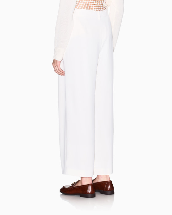 ARMANI EXCHANGE pantalón ancho blanco con pinzas - 2