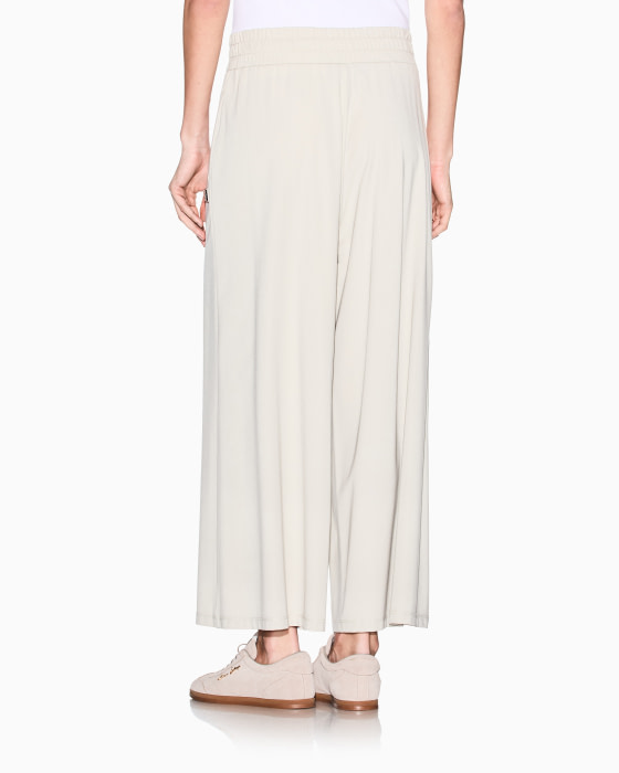 ARMANI EXCHANGE pantalón beige ancho con gomas - 4