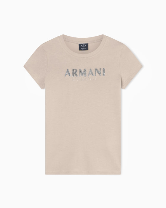 ARMANI EXCHANGE camiseta manga corta arena con logo en strass - 4