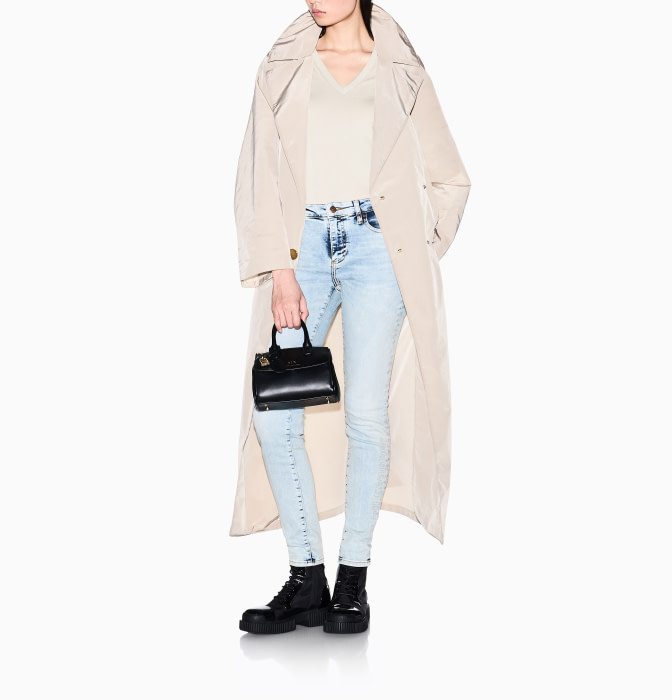 ARMANI EXCHANGE camiseta manga corta con escote pico beige - 3