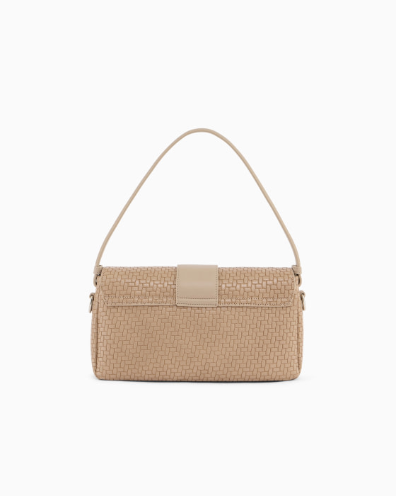 ARMANI EXCHANGE bolso PVC  beige efecto cuadros - 2