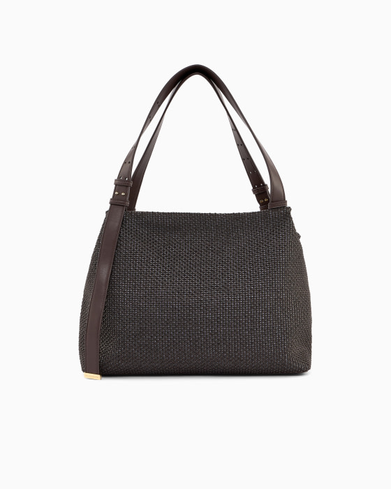 ARMANI EXCHANGE bolso rafia color marrón - 3