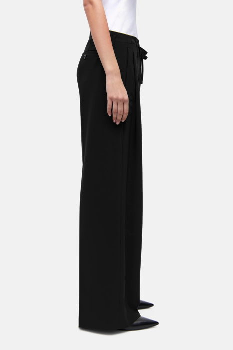 CAMBIO pantalón microfibra ancho con goma negro - 3