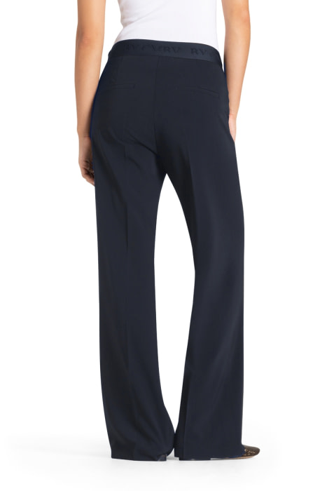 CAMBIO pantalón microfibra ancho con goma azul  marino - 2