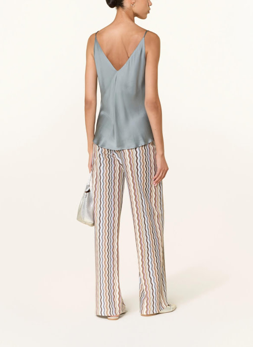 CAMBIO pantalón estampado Missoni rayas onduladas multicolor - 2