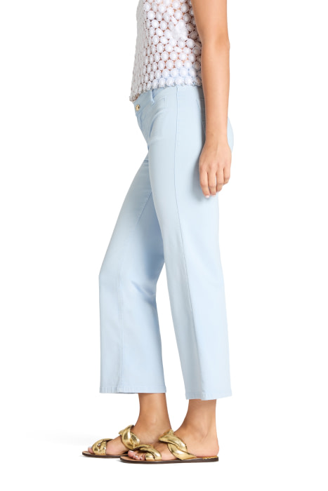 CAMBIO pantalón elástico con bolsillo plastrón  color azul cielo - 3