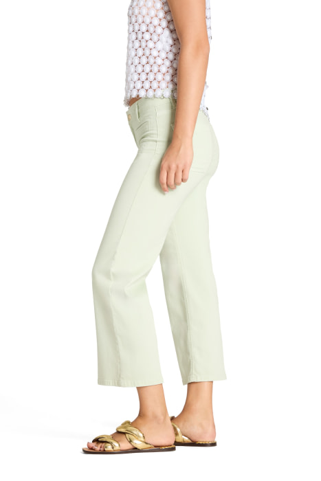 CAMBIO pantalón elástico con bolsillo plastrón  color verde manzana - 3