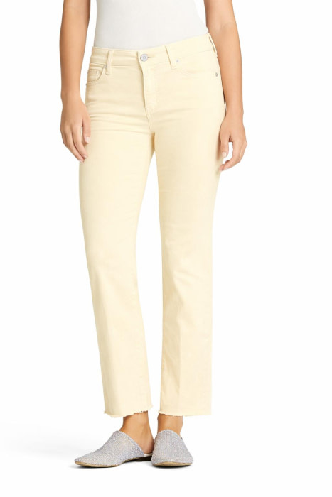 CAMBIO pantalón con bajos deshilachados color amarillo