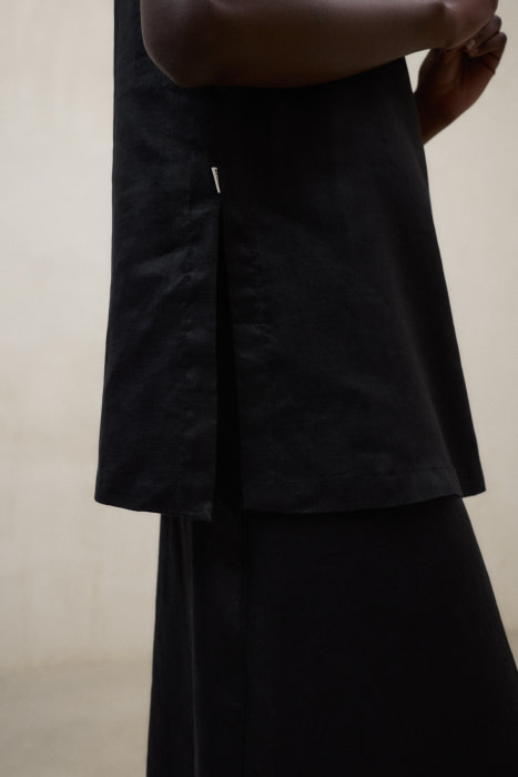 ECOALF falda en lino color negro - 6
