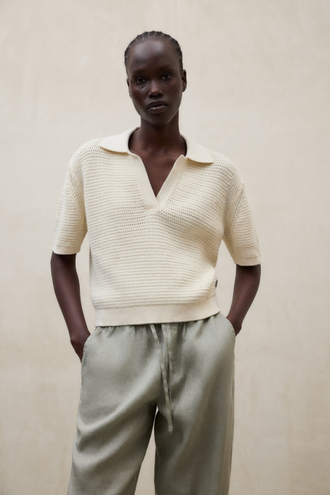 ECOALF pantalón lino color caqui - 2