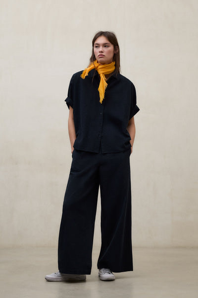 ECOALF camisa m/c lino color marrón - 2