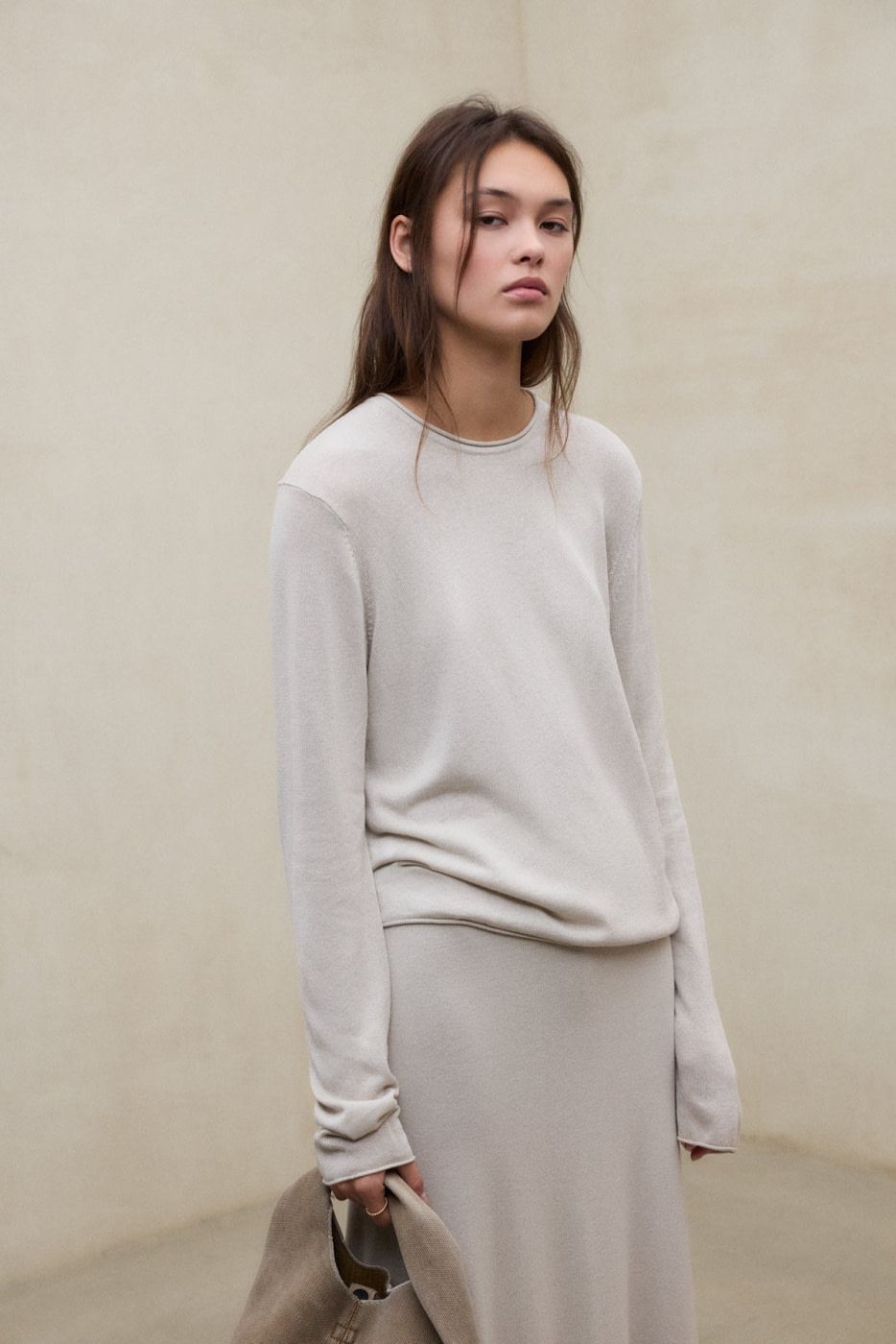 ECOALF jersey algodón color verde salvia