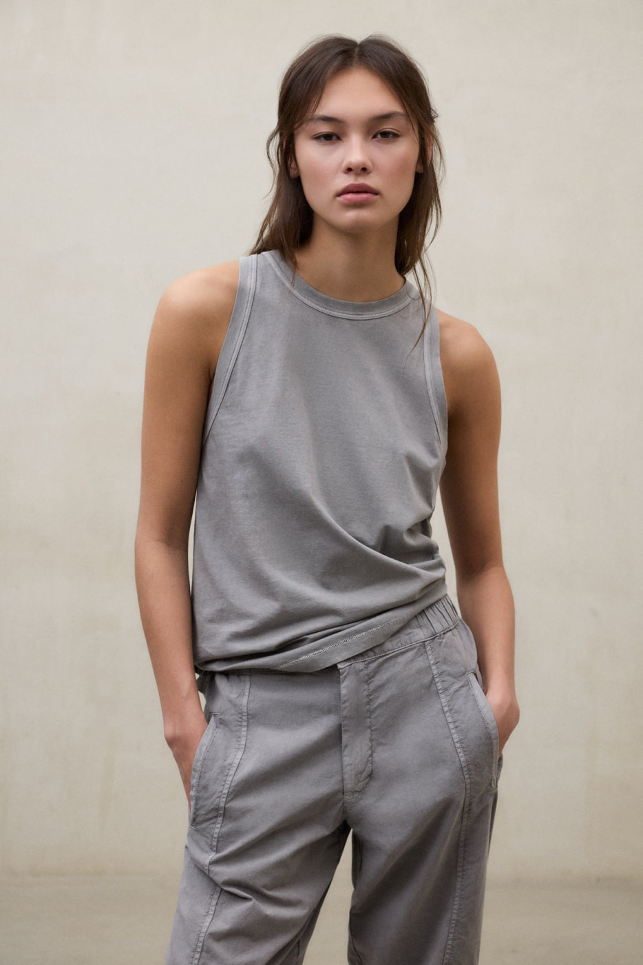 ECOALF tank top color visón