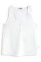 ECOALF top algodón, sin mangas color blanco - 4