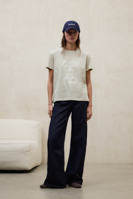 ECOALF camiseta logo  m/c verde salvia - 1