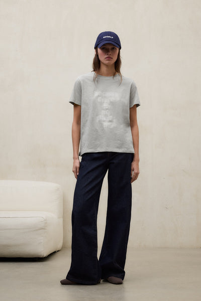 ECOALF camiseta logo m/c gris