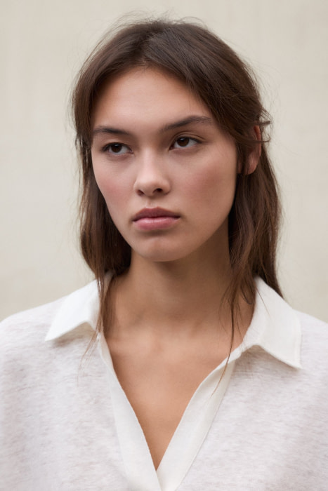 ECOALF polo m/c en lino color blanco - 4